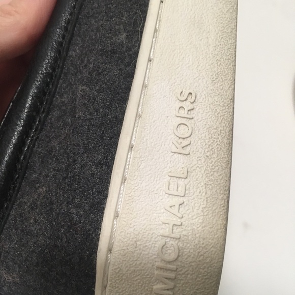 Women's Michael Kors Keaton Silver Jewel Crystal Slip On Sneaker Size 7 - Picture 4 of 5